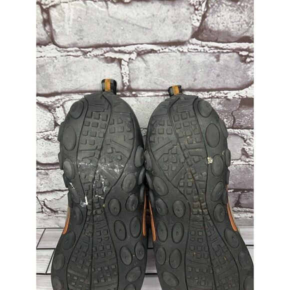 Merrell Jungle Moc Hiking Loafers Beige Leather Slip On Shoes Men Sz 8.5M US - Picture 12 of 14